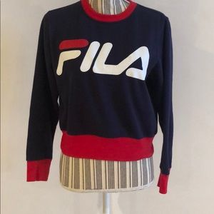 juniors fila crewneck